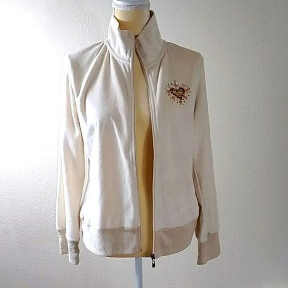 BCBGMAXAZRIA CREAM WOMEN SEQUINS SWEATER NEW SIZE L - Picture 4 of 14